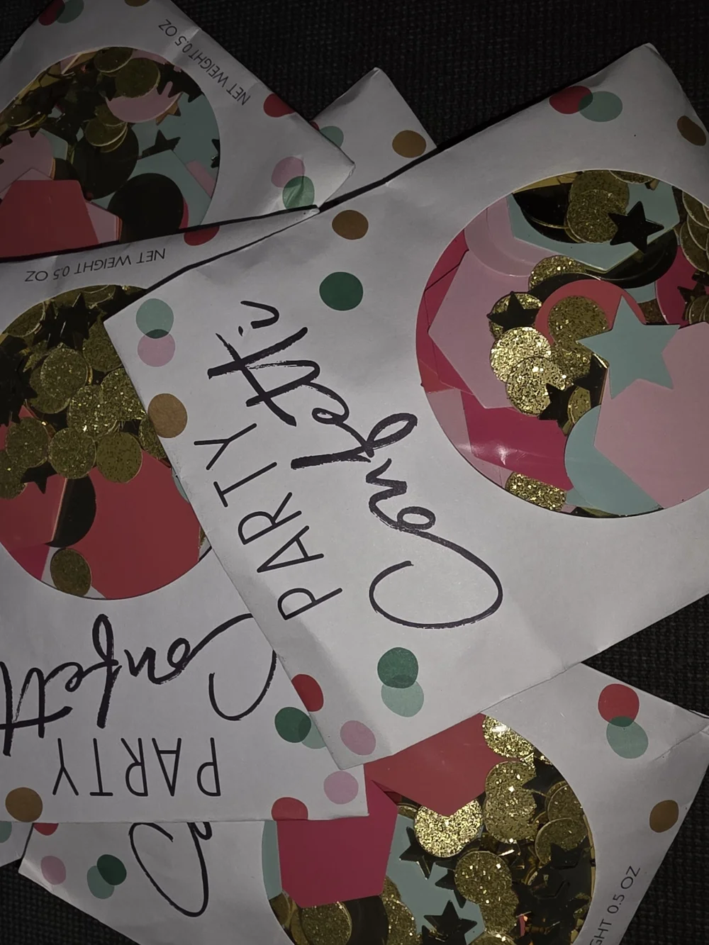 Party City Confetti Mix - Pink, Gold, Teal